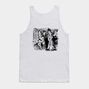 The fairy and the girl fantasy scenery drawing Tank Top